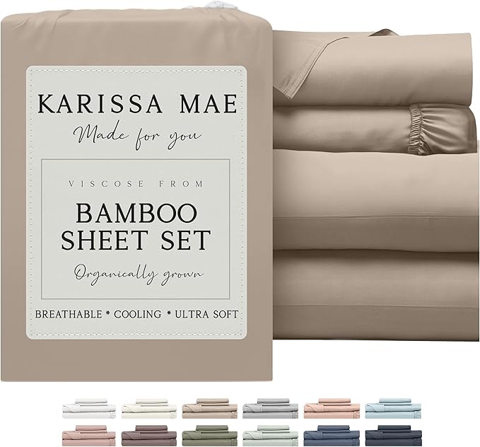 Bamboo Cooling Bed Sheet Set - King