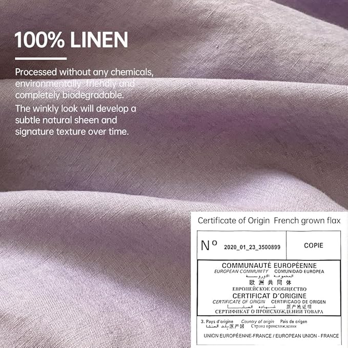 Linen Duvet Cover Set - King - 3 Piece