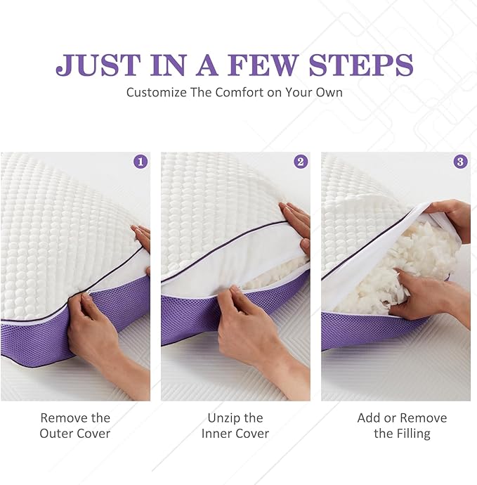 Mulberry Silk Cooling Bed Pillow - Full