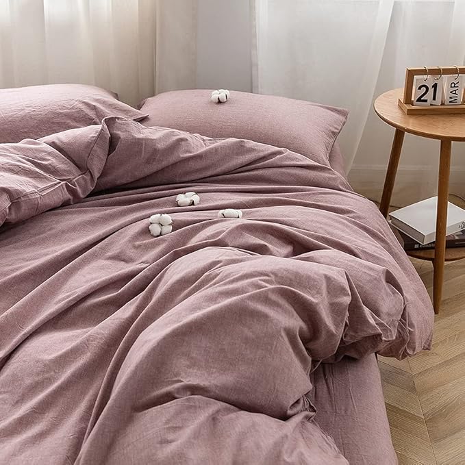 Linen Duvet Cover Set - Twin