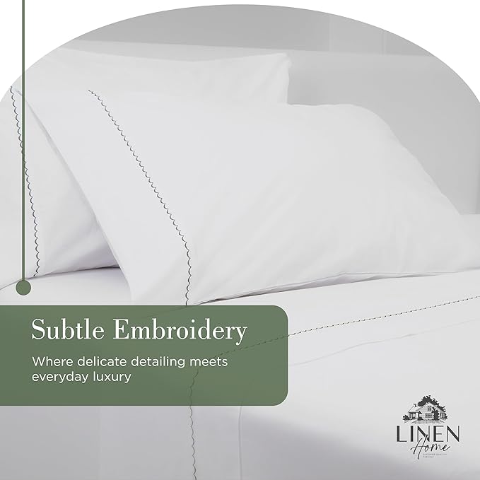 100% Cotton Pillowcase Set - King - 2 Piece