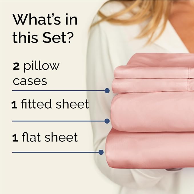 Cooling Bed Sheet Set - Twin XL - 16 in Deep Pocket - 4 Piece