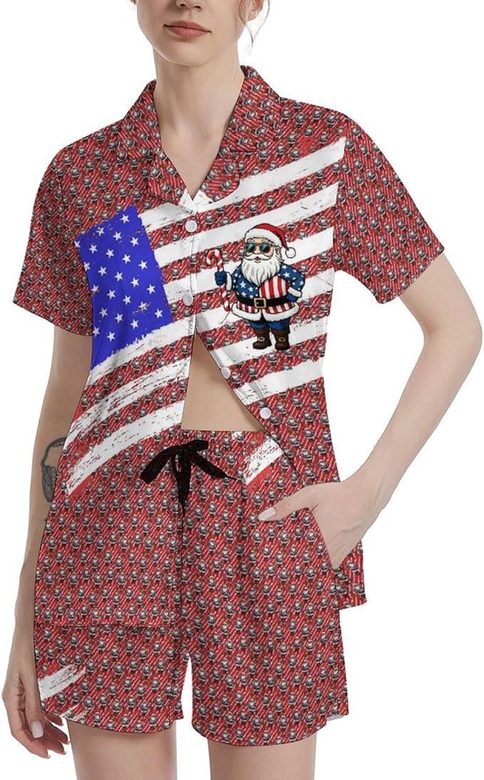 Women's Pajama Set - Short Sleeve - 2 Piece