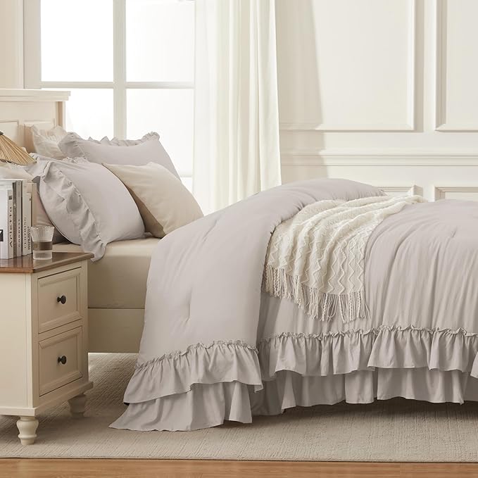 Linen Comforter Set - California King - 104 x 96 in - 3 Piece