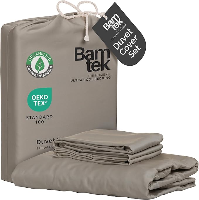 Bamboo Cooling Duvet Cover Set - Queen - 3 Piece