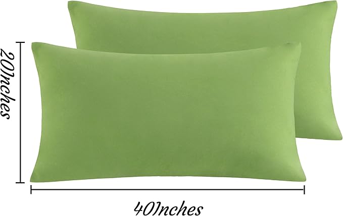 Microfiber Pillowcase Set - King - 20 x 40 in - 2 Pack - 2 Piece