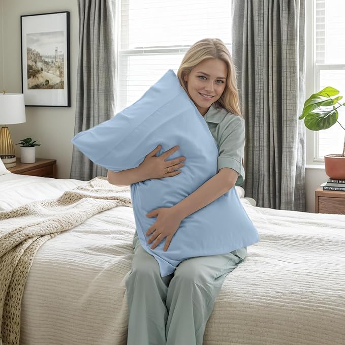 Bamboo Cooling Pillowcase Set - Queen - 20 x 30 in - 2 Pack - 2 Piece