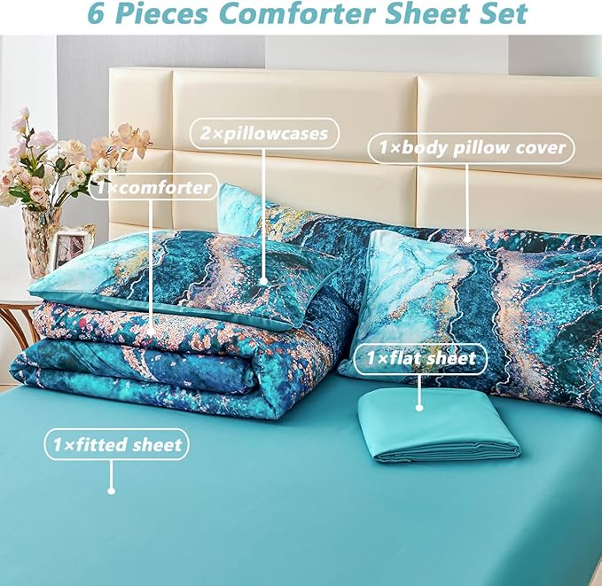 Comforter Set - Queen - 6 Piece