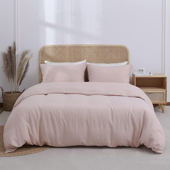 Linen Duvet Cover Set - King - 3 Piece