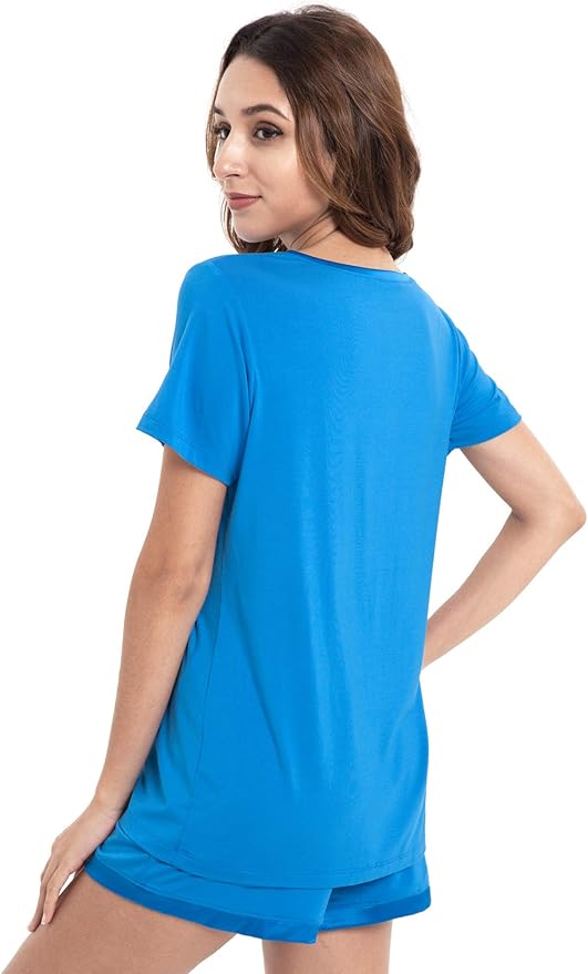 Bamboo Shorts Pajama Set - Short Sleeve - 2 Piece