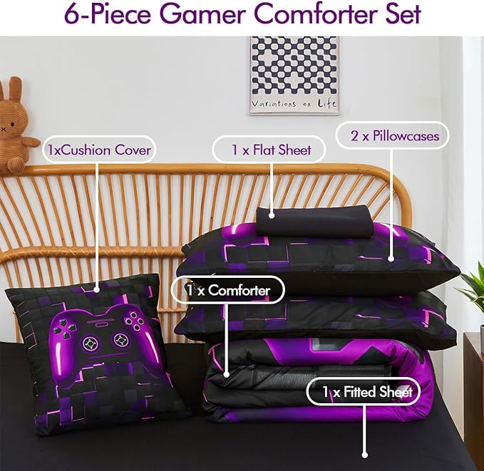 Comforter Set - Queen - 6 Piece