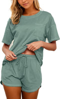 Women's 100% Cotton Shorts Pajama Set - Short Sleeve - 2 Piece