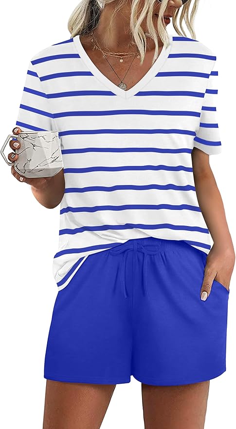 Women's Pajama Set - Short Sleeve - 2 Piece