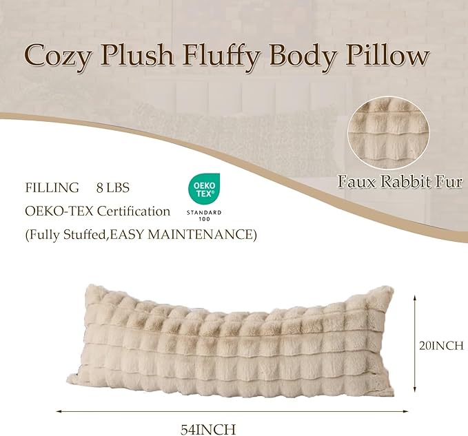 Memory Foam Orthopedic Body Pillow - Full - 20 x 54 in