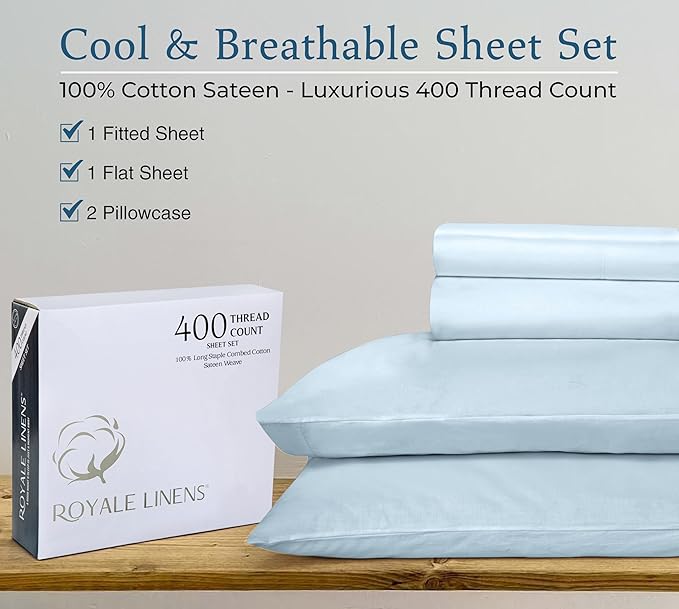 Cooling Bed Sheet Set - King - 4 Piece