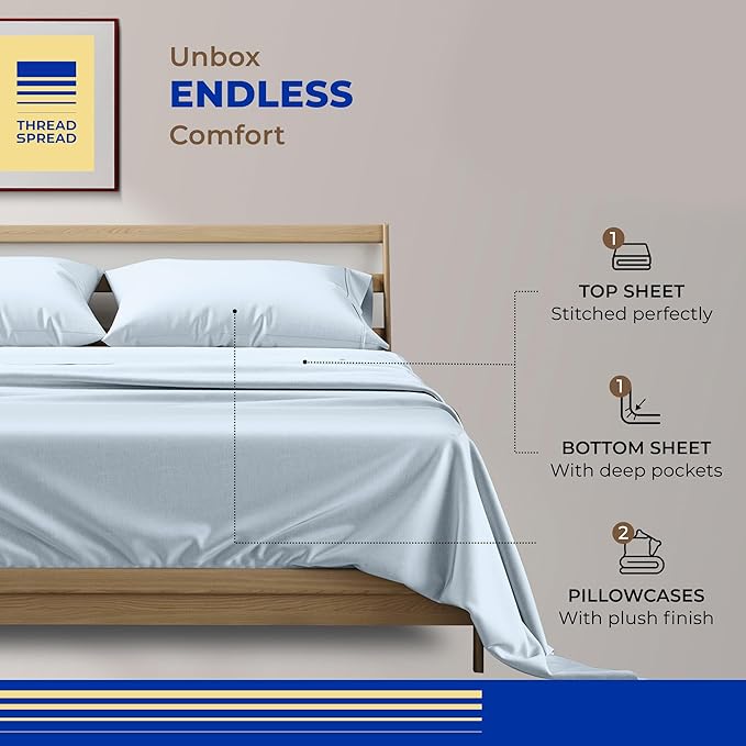 Cooling Bed Sheet Set - Full - 4 Piece