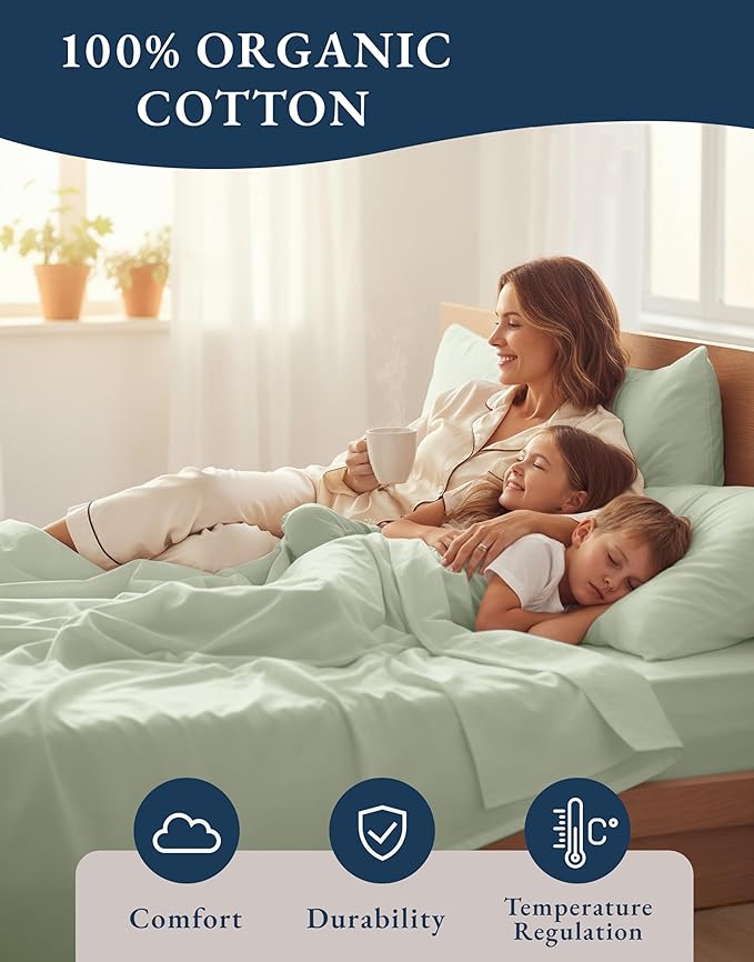 Linen Cooling Bed Sheet Set - King - 4 Piece