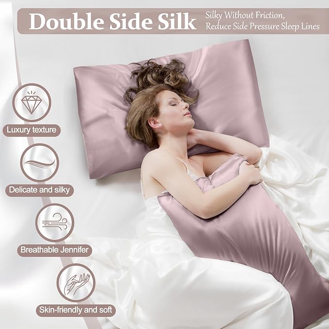 Mulberry Silk Cooling Pillowcase Set - King - 2 Pack
