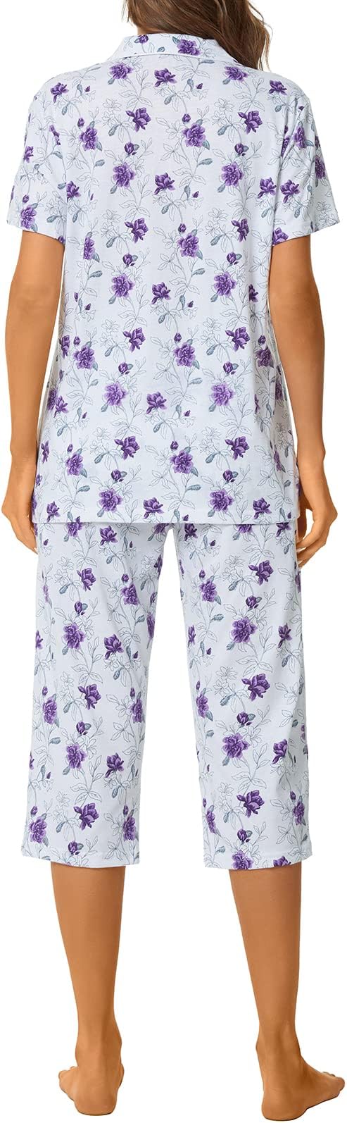 Capri Pajama Set - Short Sleeve - 2 Piece