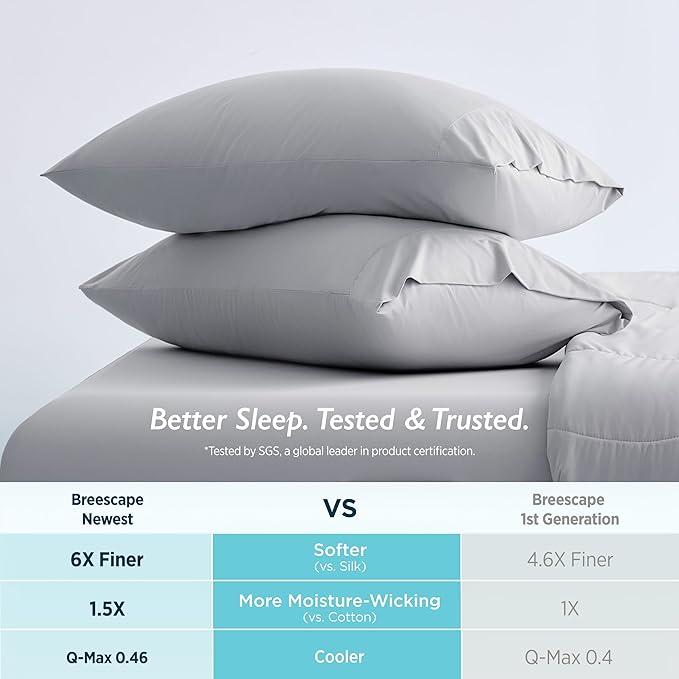 Cooling Pillowcase Set - King - 2 Pack