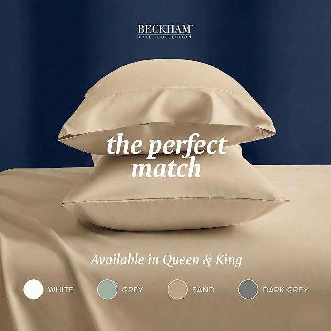 100% Cotton Pillowcase Set - King - 2 Piece