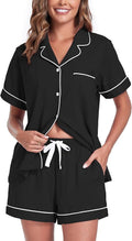100% Cotton Pajama Set - Short Sleeve - 2 Piece