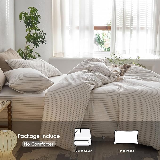 Linen Duvet Cover Set - Twin
