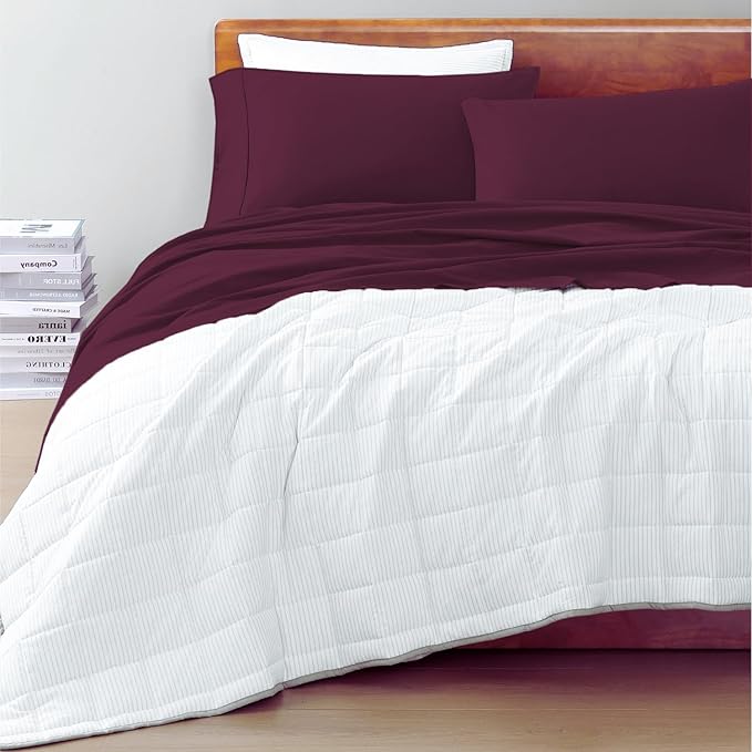 Linen Bed Sheet Set - Full - 4 Piece