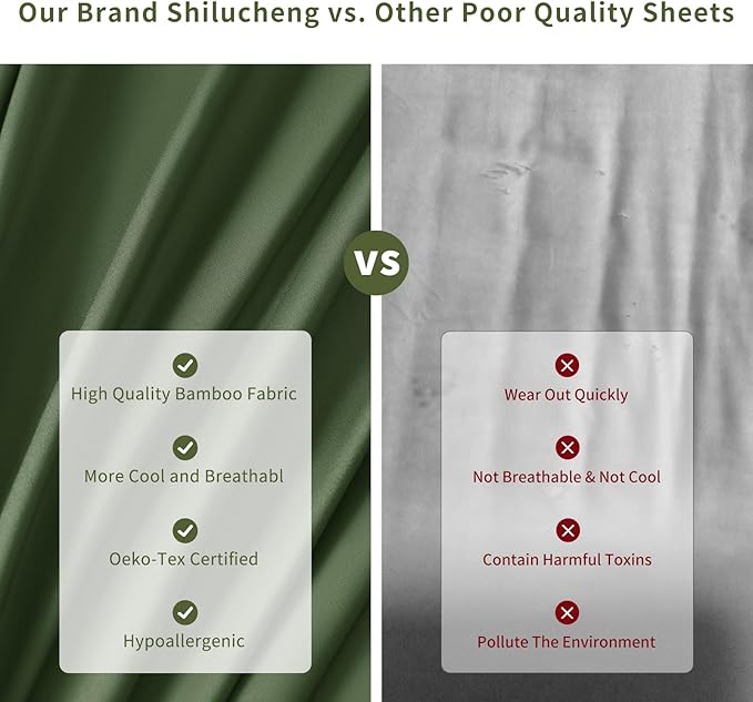 Bamboo Cooling Bed Sheet Set - King - 6 Piece