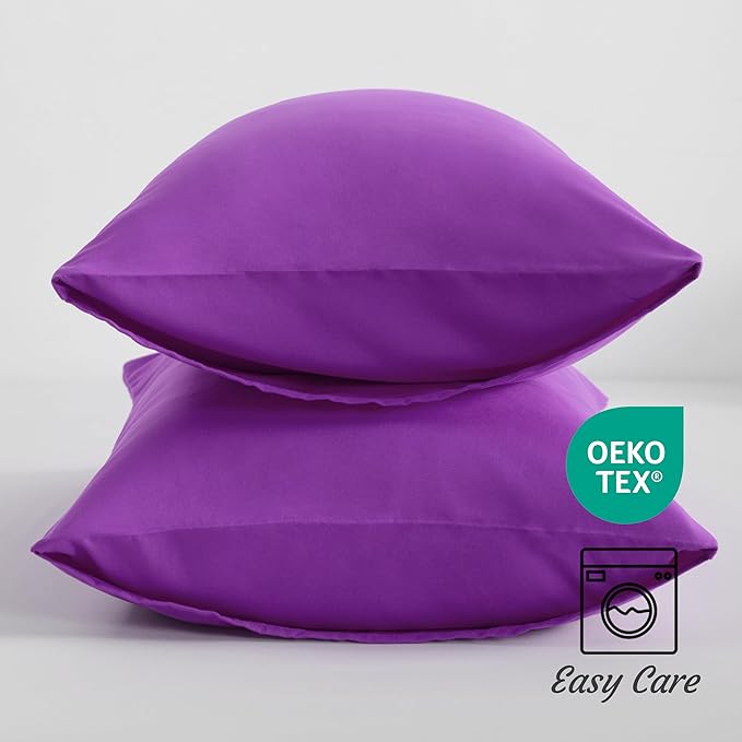Microfiber Pillowcase Set - 14 x 20 in - 2 Pack - 2 Piece