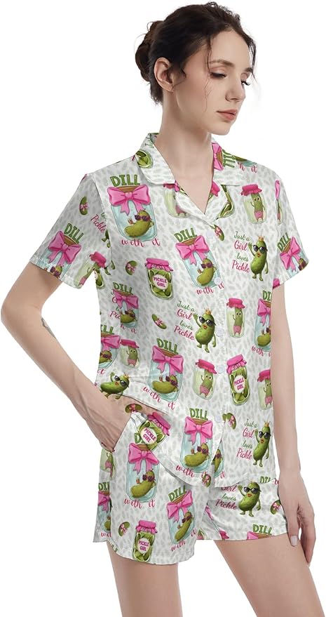 Women's Pajama Set - Short Sleeve - 2 Piece