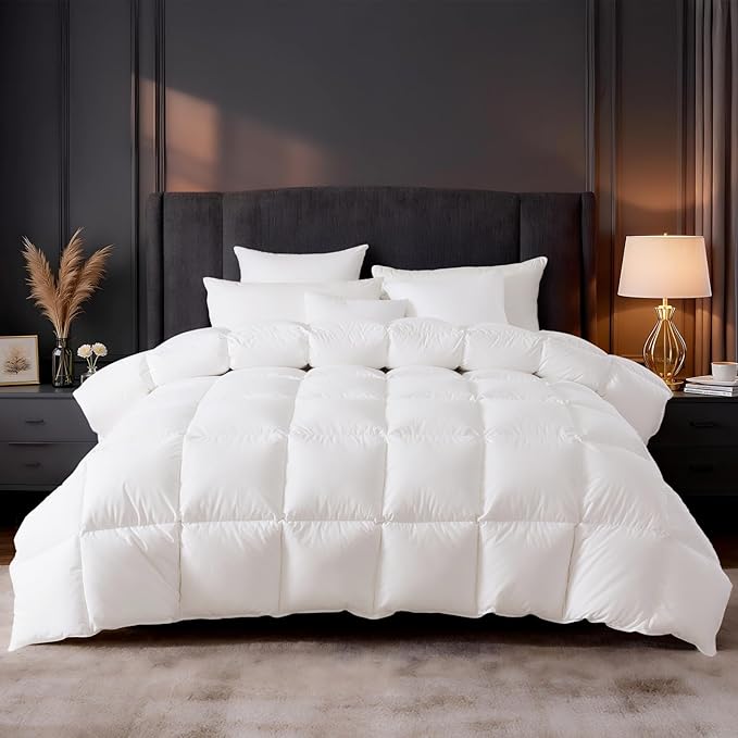 100% Cotton Duvets Down Comforter - King - 116 x 98 in