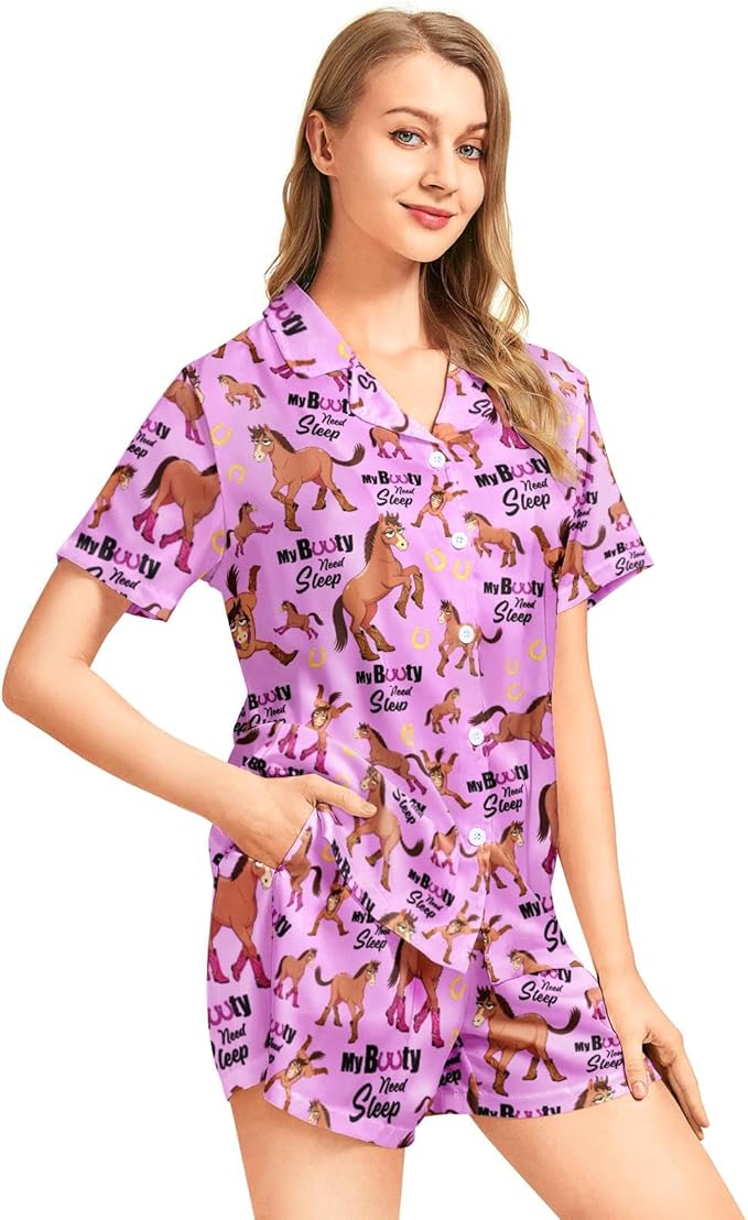 Women's Pajama Set - Short Sleeve - 2 Piece