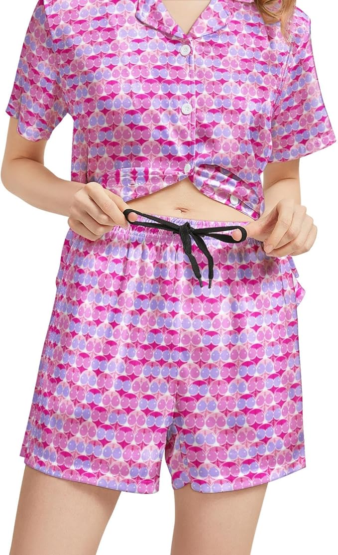 Women's Pajama Set - Short Sleeve - 2 Piece