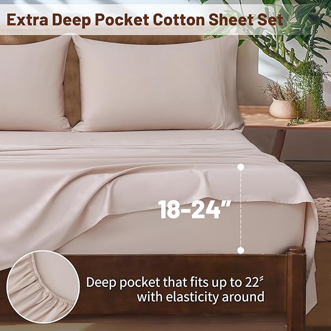 Bed Sheet Set - Queen - 4 Piece