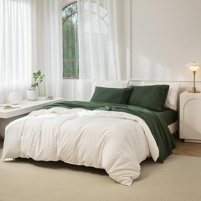 Linen Bed Sheet Set - Twin - 3 Piece