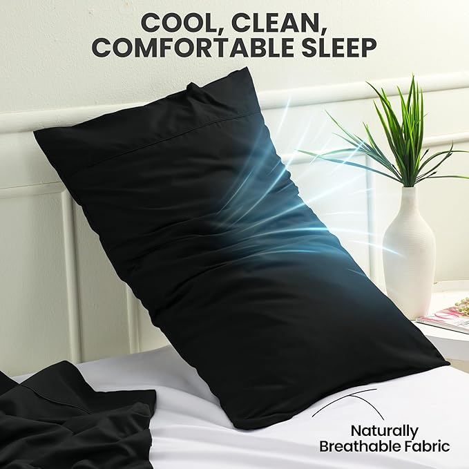 Microfiber Pillowcase Set - Queen - 20 x 30 in - 2 Pack