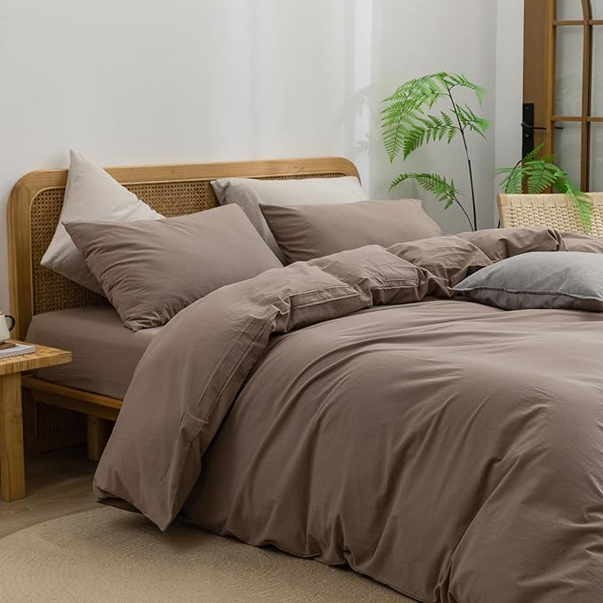 Linen Duvet Cover Set - King - 3 Piece