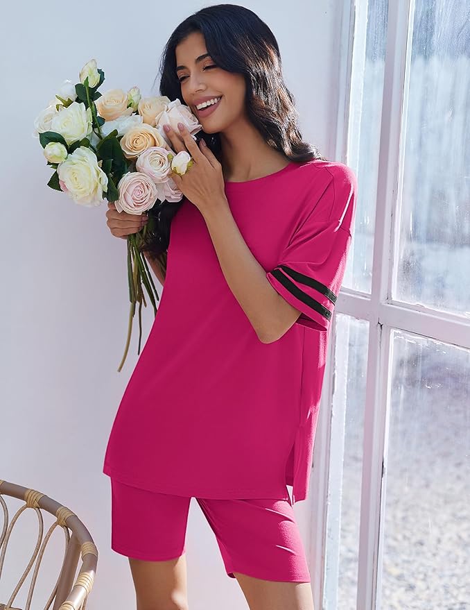 Shorts Pajama Set - Short Sleeve - 2 Piece