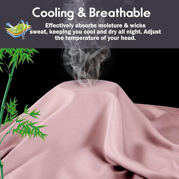 Bamboo Cooling Pillowcase Set - King - 2 Pack