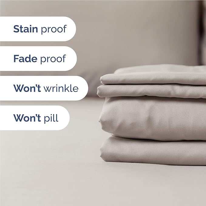 Cooling Bed Sheet Set - Full - 16 in Deep Pocket - 6 Piece