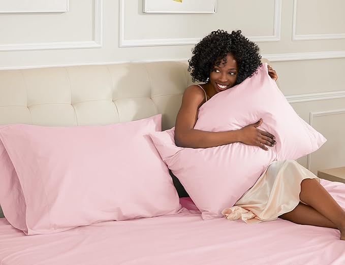 100% Cotton Pillowcase Set - King - 20 x 40 in - 2 Piece