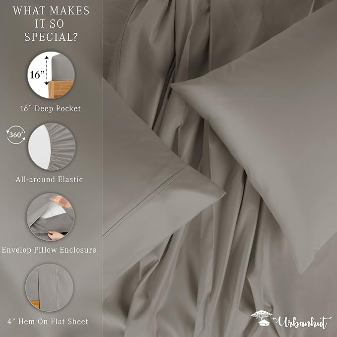 Bed Sheet Set - King - 4 Piece