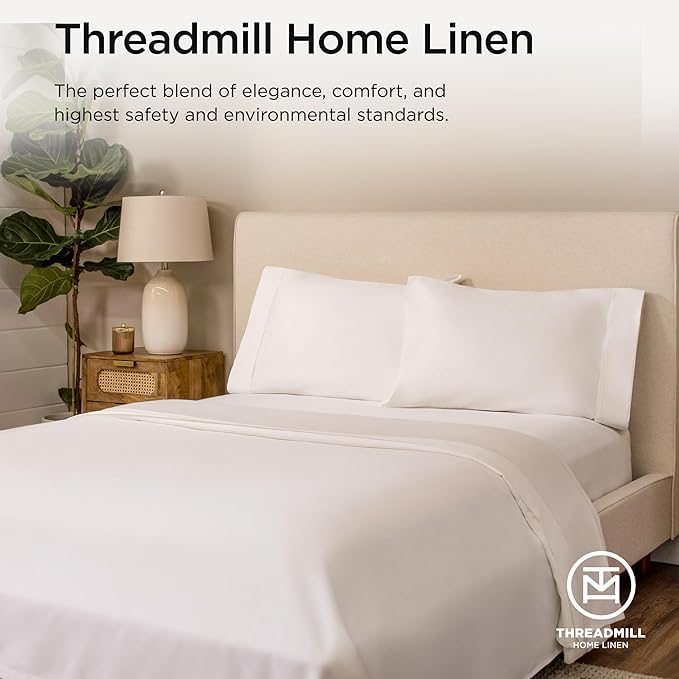 100% Cotton Bed Sheet Set - Twin XL - 15 in Deep Pocket - 3 Piece
