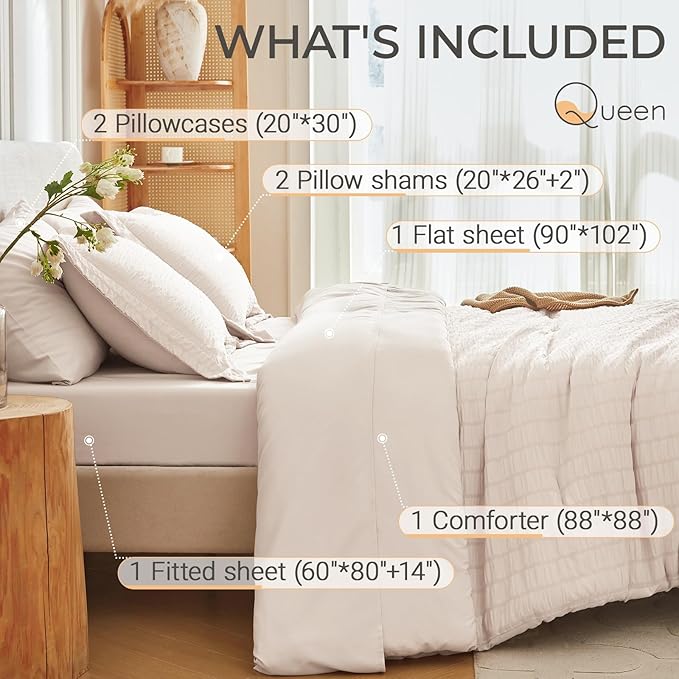 Comforter Set - Queen - 7 Piece