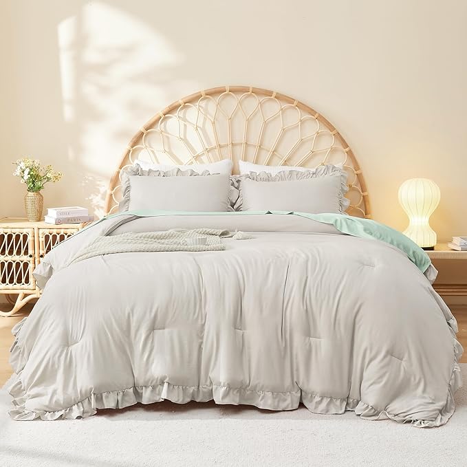 Linen Comforter Set - King - 104 x 90 in - 3 Piece