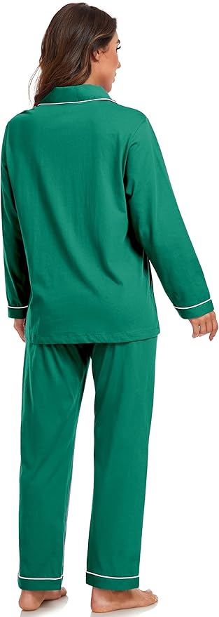 100% Cotton Pants Pajama Set - Long Sleeve - 2 Piece