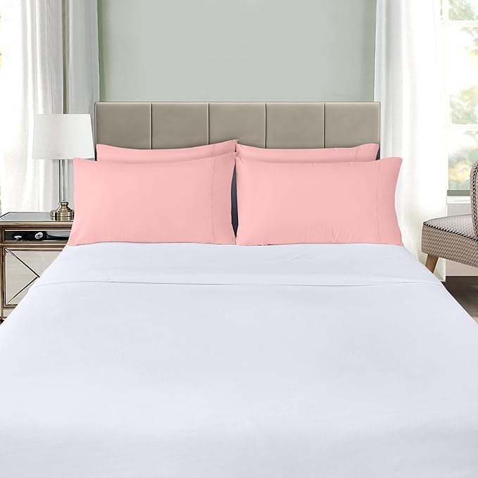 Microfiber Pillowcase Set - Queen - 20 x 30 in - 4 Pack