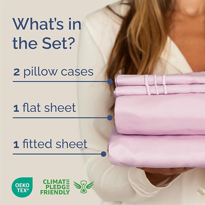 Cooling Bed Sheet Set - Queen - 4 Piece
