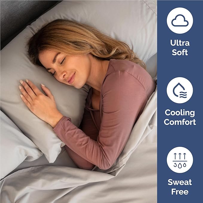 Cooling Bed Sheet Set - Full - 16 in Deep Pocket - 6 Piece